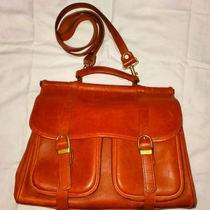 VINTAGE CLAVA LEATHER SATCHEL